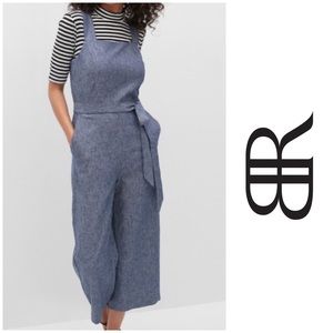 Banana Republic Square Neck Blue Jumpsuit 10P